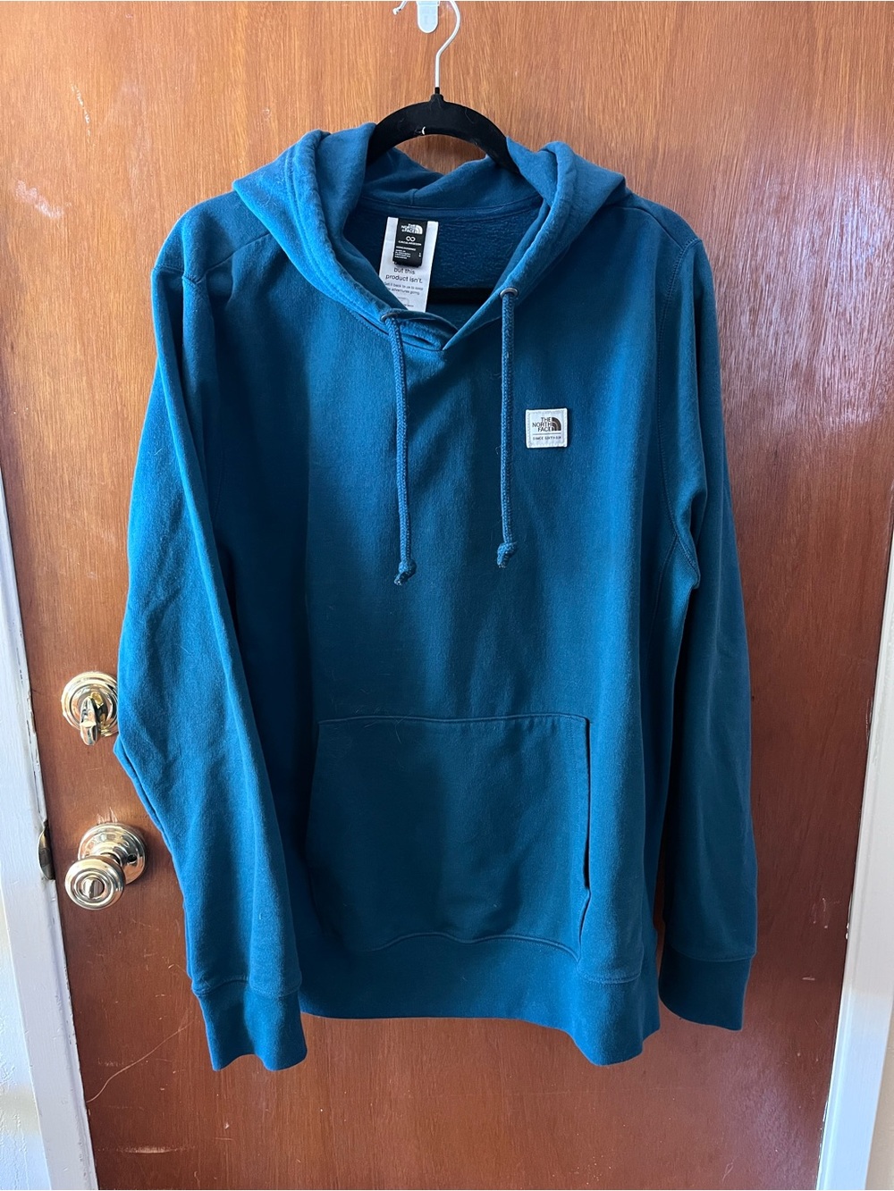 The North Face Men's Teal Blue Pullover Hoodie
